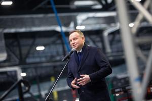 Prezydent Andrzej Duda na otwarciu Areny Lodowej [WIDEO, ZDJĘCIA]